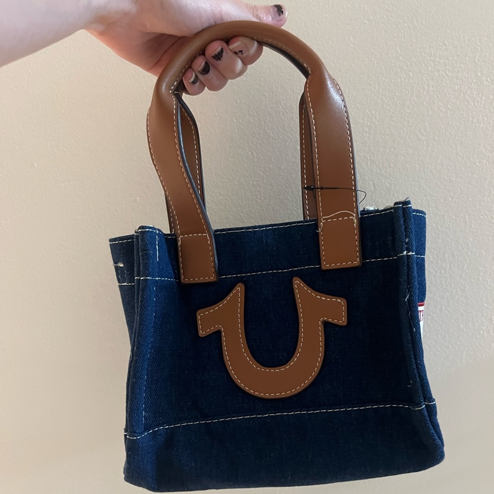 True Religion denim mini purse